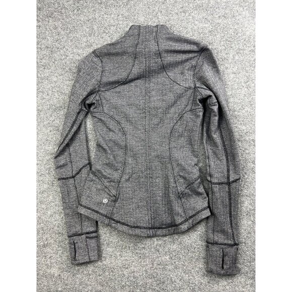 COPY - Lululemon Define Jacket Women's Gray Herringbone Full Zip Pockets Thumb … - Picture 6 of 6